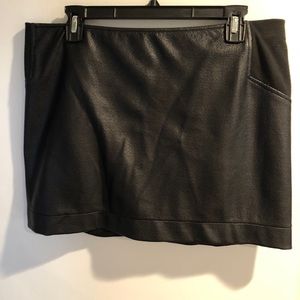 BCBG faux leather skirt